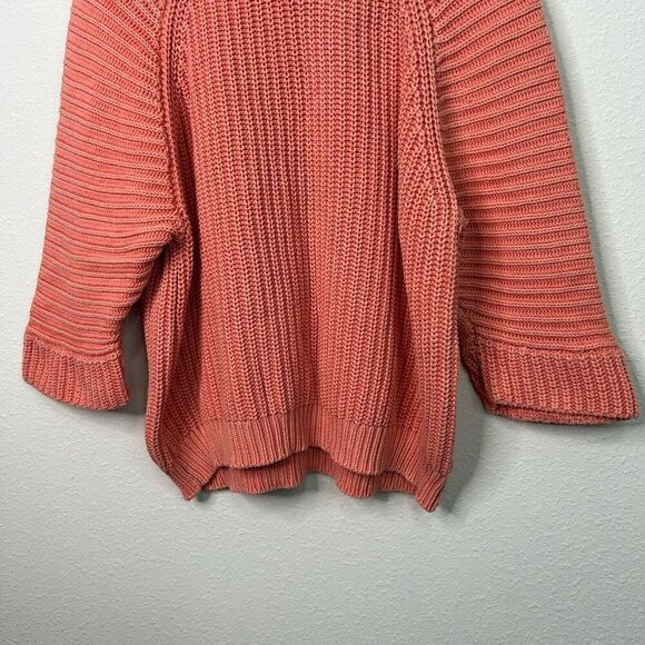 Anthropologie Maeve Mackenzie Chunky Knit Pink Sweater Size M - Picture 4 of 14